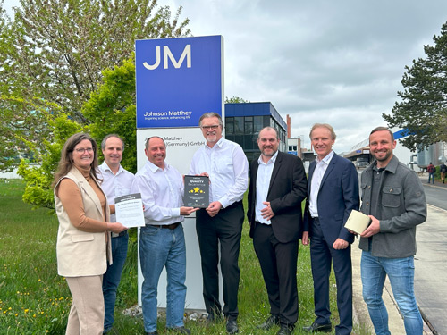 
Übergabe des Quality Excellence Award an Johnson Matthey in Redwitz