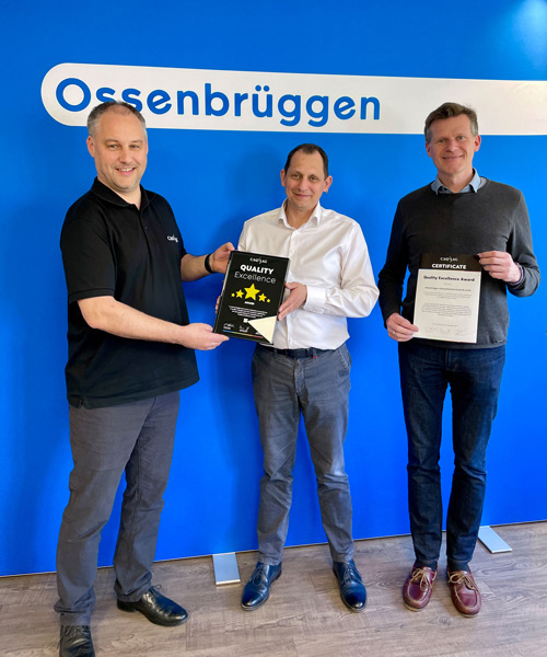 Marco Daum (Head of Special Operations, CAQ AG), André Kroll  (Geschäftsleitung, QMB), Stefan Hüners (Geschäftsleitung, QMB, Leitung IT)
