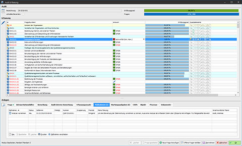 Auditerfassung in der Auditmanagement-Software QAM.Net