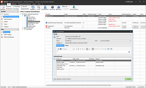 Dokumentenlenkung in der Dokumentenmanagement-Software QBD.Net