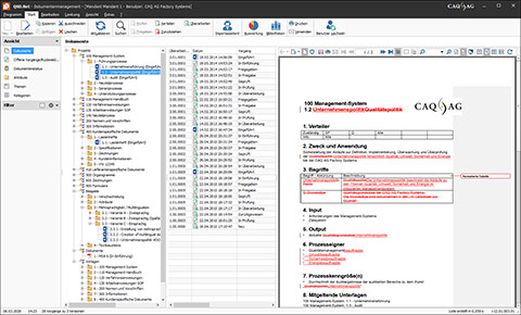 Versionierung in der Dokumentenmanagement-Software QBD.Net