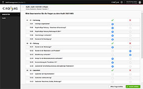 Auditerfassung via Liste