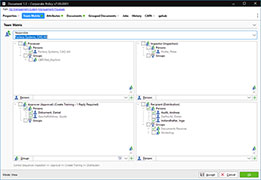 Team matrix with individual control definitions in QBD.Net