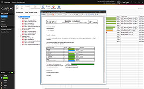 Supplier evaluation document